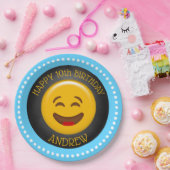 Cute Emoji Birthday Party Papieren Bordje (Feest)