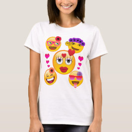 Cute Emoji Faces voor kinderen en volwassenen T-shirt