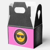 Cute Emoji Girl's Birthday Party Bedankdoosjes (Geopend)
