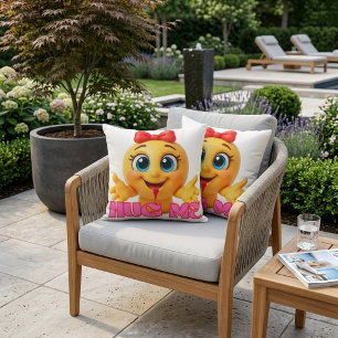 Cute Emoji Kussen – Kawaii Glimlach Gezichtsdecora