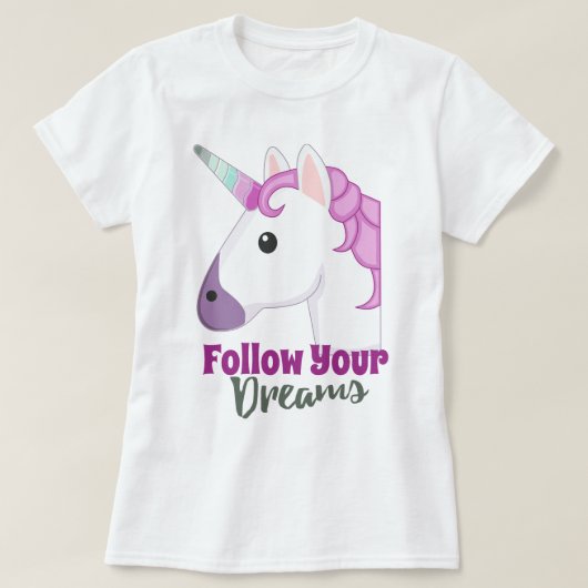 Cute emoji unicorn t-shirt (Design voorkant)