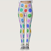 Cute Emoticon leggings (Voorkant)