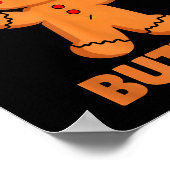 Cute Emotional Funny Gingerbread Man Not My Gumdro Poster (Hoek)