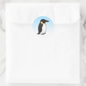 Cute Emperor Penguin Ronde Sticker (Tas)