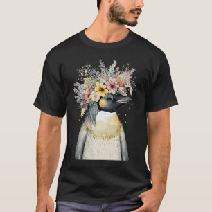 Cute Emperor Penguin Seabird Crown Florence B T-shirt