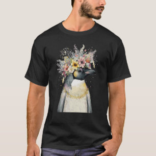 Cute Emperor Penguin Seabird Crown Florence B T-shirt