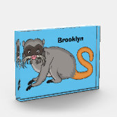 Cute Emperor Tamarin illustration cartoon Fotoblokken (Links)