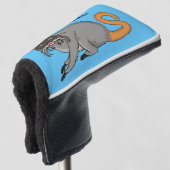 Cute Emperor Tamarin illustration cartoon Golfheadcover (3/4 voorkant)