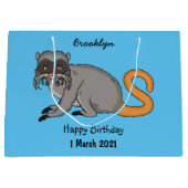 Cute Emperor Tamarin illustration cartoon Groot Cadeauzakje (Voorkant)