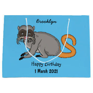 Cute Emperor Tamarin illustration cartoon Groot Cadeauzakje
