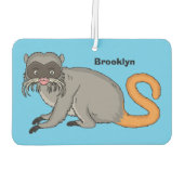 Cute Emperor Tamarin illustration cartoon Luchtverfrisser (Achterkant)