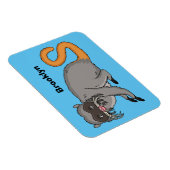 Cute Emperor Tamarin illustration cartoon Magneet (Rechterzijde)