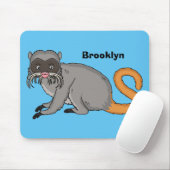 Cute Emperor Tamarin illustration cartoon Muismat (Met muis)