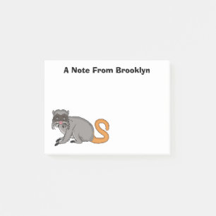 Cute Emperor Tamarin illustration cartoon Post-it® Notes