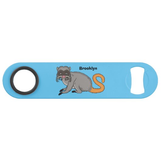 Cute Emperor Tamarin illustration cartoon Speed Flessenopener (Voorkant (Horizontaal))