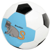 Cute Emperor Tamarin illustration cartoon Voetbal (Drie kwart)
