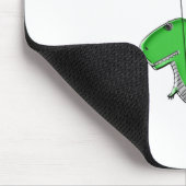 Cute en Angry Dino vliegen met partijballonnen Muismat (Hoek)