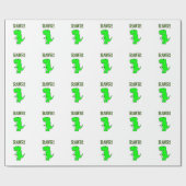 Cute en Angry T-Rex RAWR Cadeaupapier (Vlak)