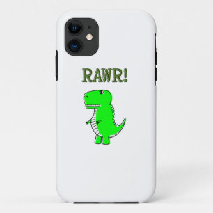 Cute en Angry T-Rex RAWR Case-Mate iPhone Case