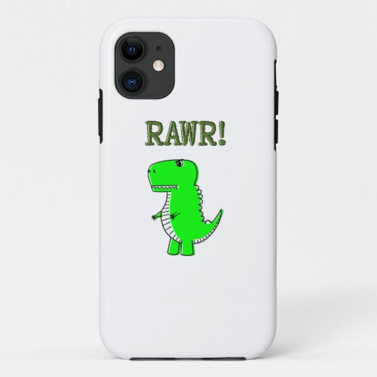 Cute en Angry T-Rex RAWR Case-Mate iPhone Case (Achterkant)
