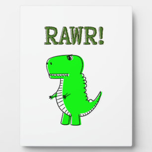 Cute en Angry T-Rex RAWR Fotoplaat