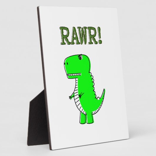 Cute en Angry T-Rex RAWR Fotoplaat (Zijkant)