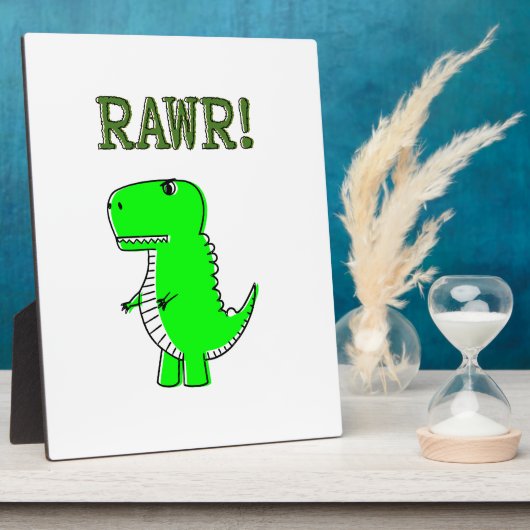 Cute en Angry T-Rex RAWR Fotoplaat (Zijkant)