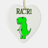 Cute en Angry T-Rex RAWR Keramisch Ornament (Rechts)