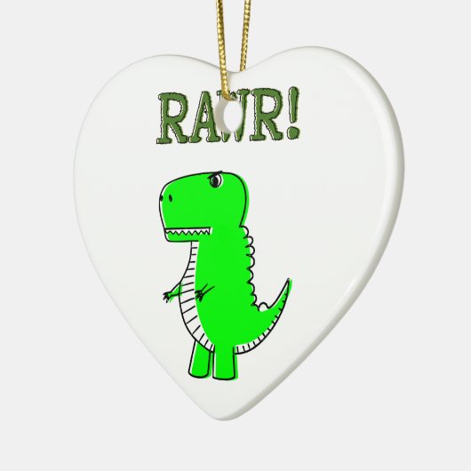 Cute en Angry T-Rex RAWR Keramisch Ornament (Links)