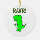 Cute en Angry T-Rex RAWR Keramisch Ornament (Voorkant)