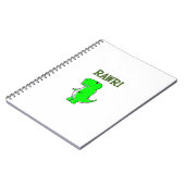 Cute en Angry T-Rex RAWR Notitieboek (Linkerzijde)