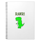 Cute en Angry T-Rex RAWR Notitieboek (Voorkant)