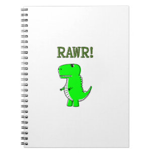 Cute en Angry T-Rex RAWR Notitieboek