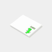 Cute en Angry T-Rex RAWR Post-it® Notes (Schuin)