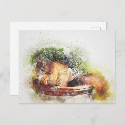 Cute en beleefde briefkaart (Voorkant / Achterkant)