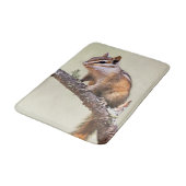 Cute en chubby chipmunk badmat (Gekanteld)