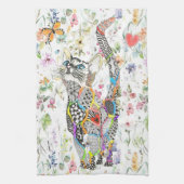 Cute en Colorful Cat Kitchen Towel Theedoek (Verticaal)