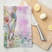Cute en Colorful Cat Kitchen Towel Theedoek (Quarter Fold)