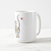 Cute en Colorful Cat Mok (Voorkant rechts)