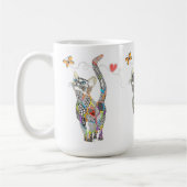 Cute en Colorful Cat Mok (Links)