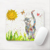 Cute en Colorful Cat Muismat (Met muis)