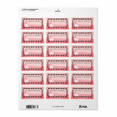 Cute en Colorful Cat Silhouette Adresetiketten Etiket (Full Sheet)