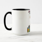 Cute en Colorful Dog Mok (Links)