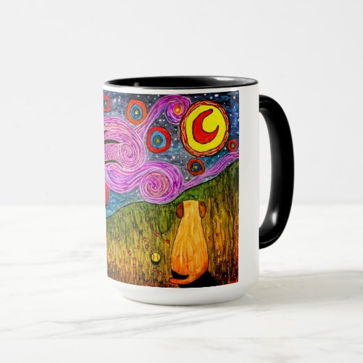 Cute en Colorful Dog Mok (Voorkant rechts)