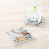 Cute en Colorful Dog Onderzetter (Schuin)