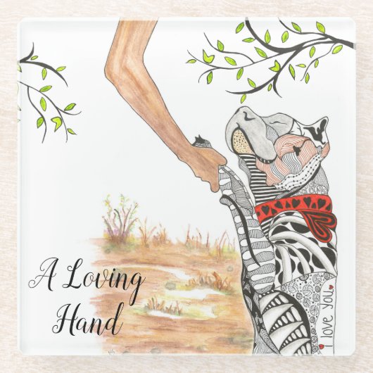 Cute en Colorful Dog Onderzetter (Voorkant)