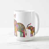 Cute en Colorful Elephant Mok (Voorkant rechts)