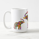 Cute en Colorful Elephant Mok (Links)