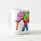 Cute en Colorful Elephant Mok (Voorkant links)