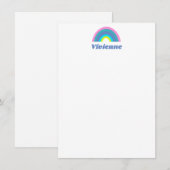 Cute en Colorful Geometric Rainbow, speciaal geper Bedankkaart (Voorkant / Achterkant)